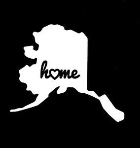State Of Alaska Heart Home Vinyl Decal Sticker Car Window Laptop 75188 - Picture 1 of 1