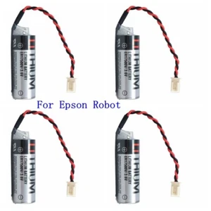 4 Pack 3.6V ER17500V TOSHIBA PLC Battery with 51191 plug For Epson Robot - Picture 1 of 3