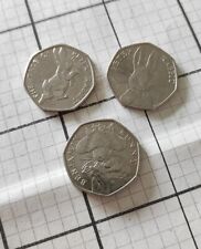 RARE 50p coins uk Job Lot X4 Coin Collection Beatrix Potter Peter Rabbit #008