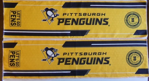 Pittsburgh Penguins Cooling Towels NHL 12 in x 30 in  Pens Ice Hockey Workout Cover