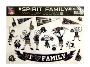 Rams Sports NFL Fan Shop Family Decal Set MED - Picture 1 of 1