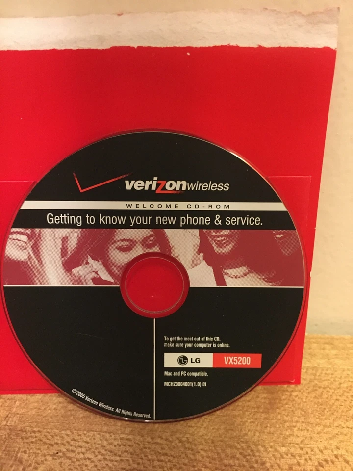 Verizon Welcome CD-ROM / Reference Guide Getting to know your LG VX5200 Cell - Image 1 of 2