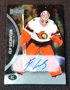 2021 Skybox Metal Universe Silver /399 Filip Gustavsson Auto Rookie RC #159 Wild - Picture 1 of 2