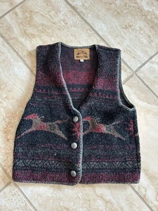 ALPS Sleeveless Vest Running Horse Design Made in USA Women’s Size M - Picture 1 of 5