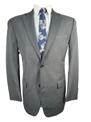 Abrigo Blazer Chaqueta MICHAEL KORS Para Hombres Gris Rayas ATHLETIC FIT TALLA 40R Foto 1 de 4