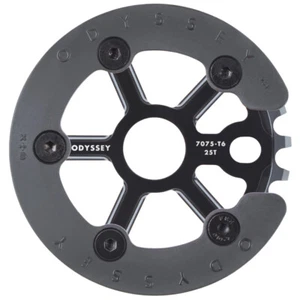 ODYSSEY BMX BIKE UTILITY GUARD BICYCLE SPROCKET ANODIZED PURPLE BLACK 25T or 28T - Picture 1 of 4