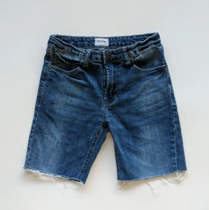 Hudson Cut Off Jean Shorts Girls Size 12 Blue Cpsia Denim Shorts Raw Hem Zip Fly - Picture 1 of 15