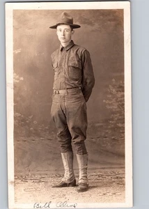 c1918 Soldier WILLIAM OLIVE Fort McDowell Angel Island California CA WW1 WWI War - Picture 1 of 2