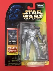 Star Wars Power of the Force Expanded Universe Dark Trooper Action Figure MOC - Picture 1 of 7
