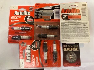 4 Pkg of 2 Each Autolite 25 (25DP2) Spark Plugs / Champion Plug Gap Gauge - Picture 1 of 2