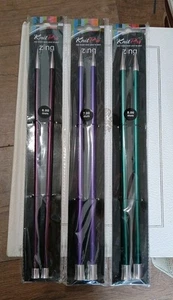 Knit Pro Zing Three Pairs Knitting Needles 6 7 8 mm Metallic New - Picture 1 of 3