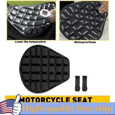 Motorcycle Seat Cover Comfort Gel Seat Cushion Waterpoof Pressure Heat Relief EK - Image 1 of 4