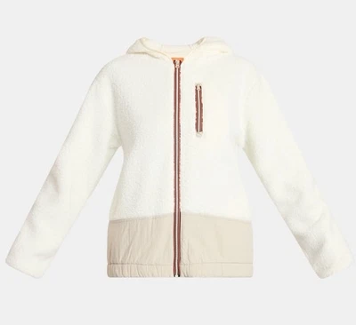 NEW Ozark Trail Women's Zip Up Fleece Hood Jacket w/Pockets Ivory M, L, XL,2X - Image 1 of 4