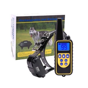 Dog Bark Collar - 1x 800m Range Receiver Vibration Sound Light Training Device - Picture 1 of 4