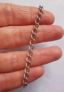 Sterling Silver Curb Link Bracelet R27J - Bild 1 von 3
