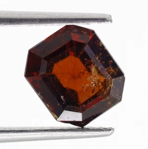 Piedra preciosa octágona suelta granate marrón hessonita natural de 1,69 quilates sin certificación térmica - Imagen 1 de 10