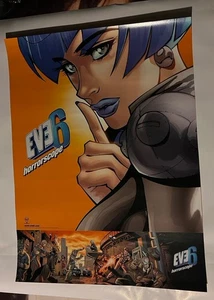 EVE 6 Raro 2000 2 Caras Póster Promocional Plano 18x24 Para Horrorscope CD Como Nuevo - Imagen 1 de 7