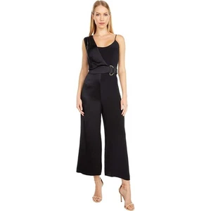 Cushnie Women's Sleeveless Cropped Wide Leg Jumpsuit with Drape Black Sz 6 $1695 - Picture 1 of 5