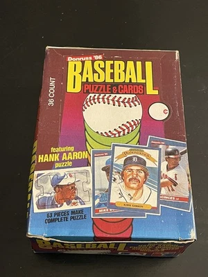 1986 年 Donruss 棒球 36 蜡包盒 Jose Canseco Fred McGriff RC 年 (A) — 第 1/4 张图片