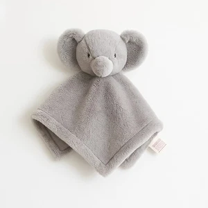 Soft Gray Elephant Lovey Blanket – Plush Baby Security Toy - Picture 1 of 6