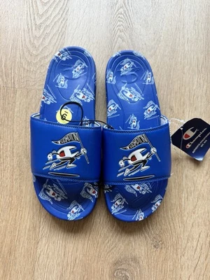 NEW Champion Mega C Man blue Men’s sandal slides size 9 CA100934M - Image 1 of 4