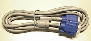NEW 6.5ft MALE-MALE DB15 STRAIGHT THROUGH CABLE VGA SVGA MONITOR FREE SHIP - Picture 1 of 1