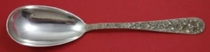 Repousse by Kirk Sterling Silver Serving Spoon Ovoid 8 3/8" - Picture 1 of 1