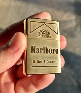 Marlboro Custom Zippo Lighter | Solid Brass Armor Zippo | Made In USA - Picture 1 of 8