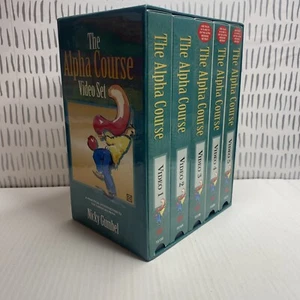 The Alpha Course VHS Set By Nicky Gumbel A Practical Intro To Christian Faith  - Picture 1 of 6