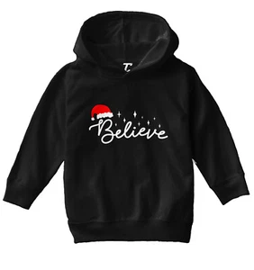 Believe - Santa Claus Hat Christmas Xmas Magical Toddler/Youth Hoodie - Picture 1 of 12
