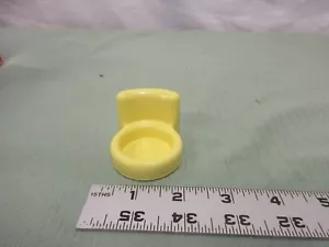 fisher price little people yellow chair no arms house furniture living room home - Picture 1 of 4