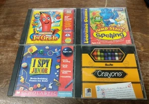 LOT KIDS LEARNING GAMES FOR WINDOWS 95/98 VTG OLD VINTAGE - Picture 1 of 2