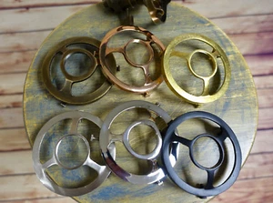 Laiton Massif 8.3cm Abat-Jour Installateur Uno Fils, Prise Vendu Séparé, Pendant - Imagen 1 de 15