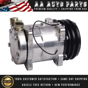 A/C Compressor For 1996-1998 Volvo WI SD508 w/ H14 Premium Line 12V-2A J3741284 - Picture 1 of 1
