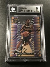 KOBE BRYANT 1996 TOPPS #52 FINEST MEMBERS ONLY ROOKIE RC W/ COATING BGS 9 RARE