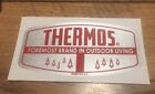 Thermos Cooler Foremost Brand in Outdoor Living decal Red On Silver Qty 2
