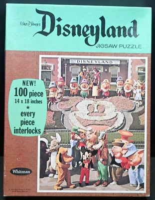 🧩 Vintage 1965 Whitman Disneyland Jigsaw Puzzle – 100 Pieces – COMPLETE Classic - Image 1 of 4