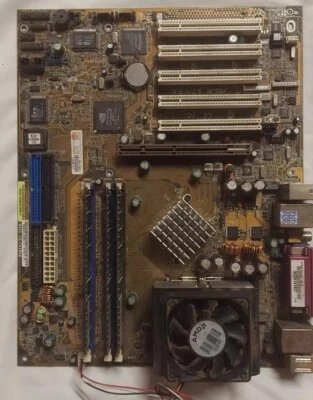 ATX Motherboard With AMD Athlon XP 1.8GHZ & 768mb RAM • USB + Legacy Ports - Image 1 of 3