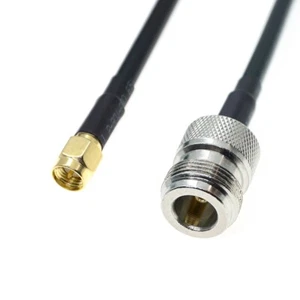 RG58 SMA MALE to N FEMALE connector Lot RF ham radio coax Jumper coaxial cable - Picture 1 of 3