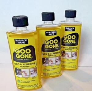 🆕️💯 LOT 3 Goo Gone Adhesive Remover 8 Oz. Safe for All Surfaces 🆕️💯 Sealed  - Picture 1 of 3