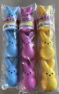 9ct PEEPS x Hello Kitty Easter Egg Bunny TREAT CONTAINERS Refillable HTF - Picture 1 of 10