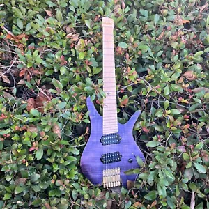 Batking Electric Headless 7 Stringed Multiscale Guitar luminous Inlays - Picture 1 of 24