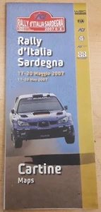 WRC 2007 RALLY D ITALIA SARDEGNA MAY 17-20 - MAP GUIDE - OFFICIAL MERCHANDISE - Picture 1 of 1