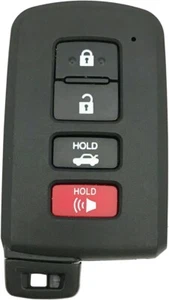 Llavero remoto inteligente de 4 botones para carcasa Toyota cubierta de repuesto - Imagen 1 de 8