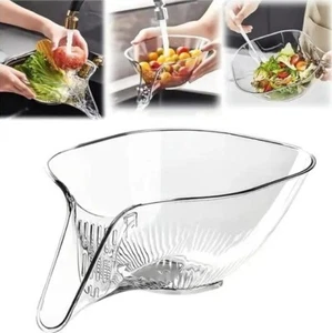 Multi-Functional Drain Basket, Food Strainers for Kitchen Pack of 2 - Picture 1 of 8