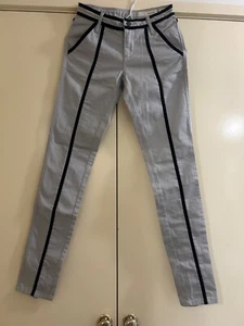 SASS & BIDE - LADIES GREY PANTS WITH BLACK STRIPE - SIZE 24/6 - BNWT RPP $230 - Picture 1 of 6