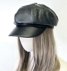 New 100% Genuine Lambskin Leather Baggy Newsboy Cap / Hat - Picture 1 of 7