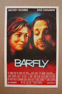 Barfly Lobby Card Movie Poster Mickey Rourke Faye Dunaway