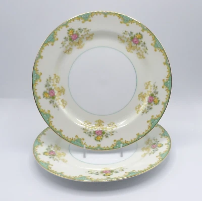 TIFFANY BY NORITAKE DINNER PLATES LOT OF 2 EC - image 1 of 4