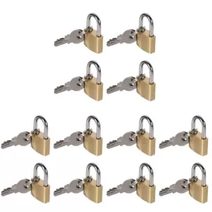 4 pezzi chiave serratura diario lucchetto esterno valigia lucchetti cassetto lucchetto di sicurezza - Foto 1 di 12